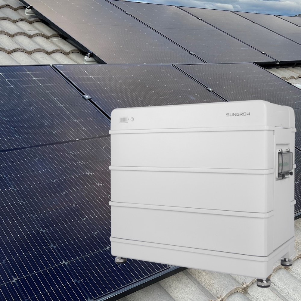 Sungrpw battery with 6.6kW solar system