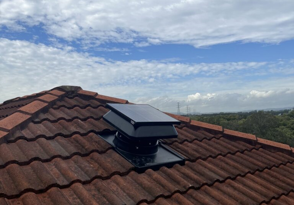 MaxBreeze Solar Roof Fan Installed by Williams Skylights