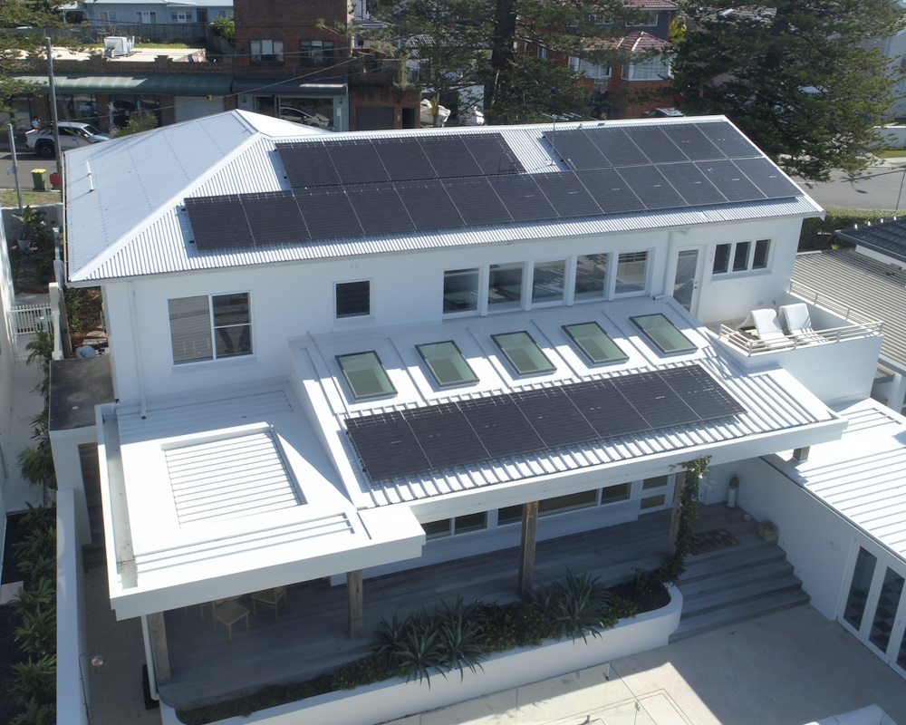 Installed solar panels for NSW battery rebate