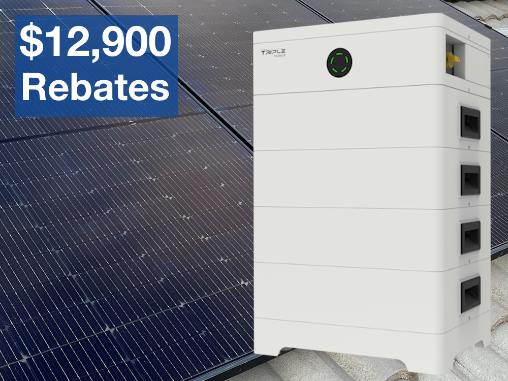13.2kW Solar + 14.4kWh Battery Rebate Offer