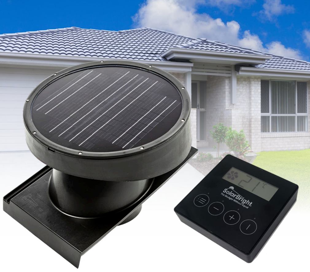 Thermostat Controlled Solar Roof Ventilation