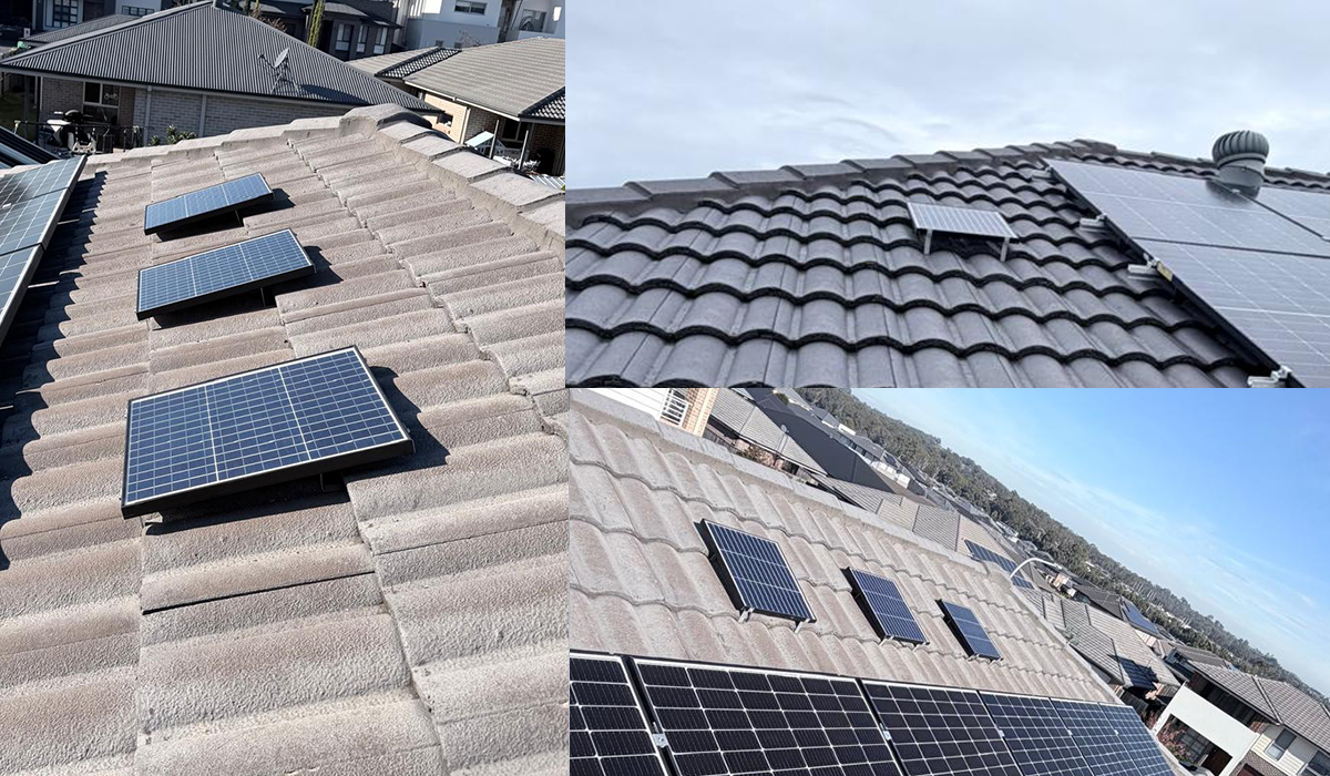 MaxLED solar skylights on different type of roofs