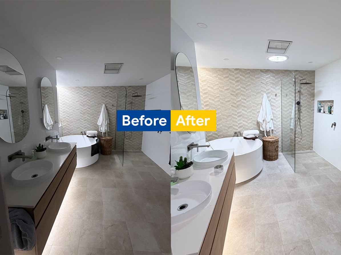 Skylight Installation Before and After